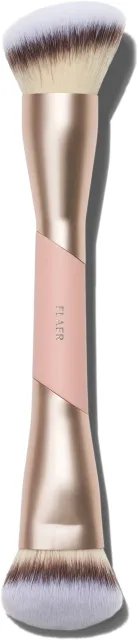 Flaer 216 Cheek & Contour Duo Brush