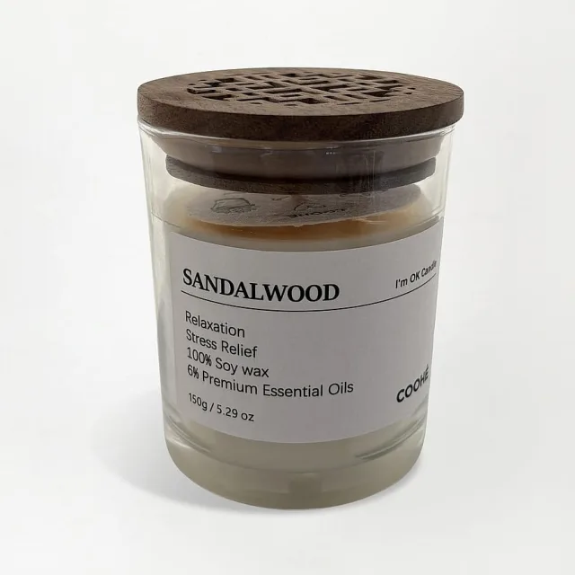Coohé I'M OK Soy Wax Aroma Candle Sandalwood