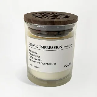 Coohé I'M OK Soy Wax Aroma Candle Cedar Impression