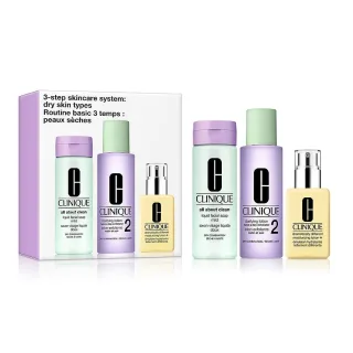 Clinique 3-Step Skincare System Gift Set: Dry Skin Types