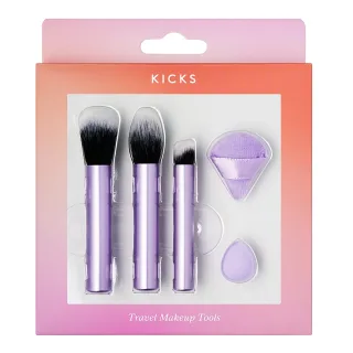 Kicks Beauty Micro Set Brushes & Puffs