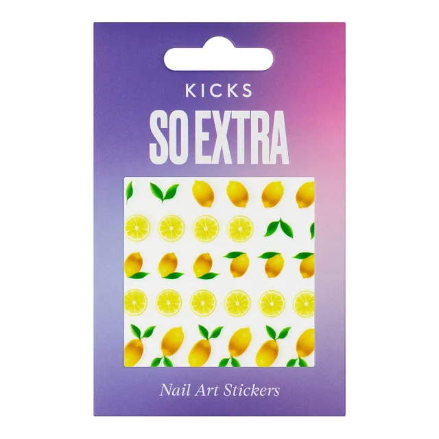 Kicks Beauty So Extra - Nail Decor Stickers Lemon