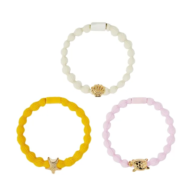 Kicks Beauty Bubble Hair Tie Charm 3-P