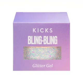 Kicks Beauty Bling-Bling Glitter Gel Silver