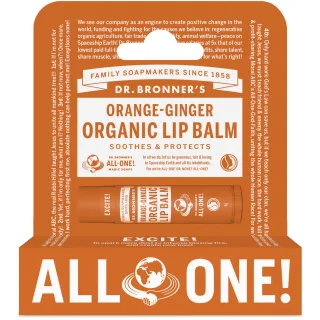 Dr. Bronner's Orange-Ginger Organic Lip Balm