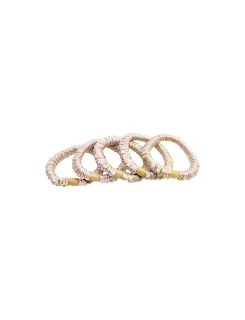 Pipol's Bazaar Ruffle Satin Elastic Pale Pink
