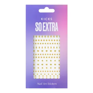 Kicks Beauty Nail Art Stickers Gold Dot Gold