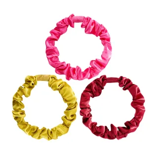 Kicks Beauty Slim Scrunchie Wine Mix 3-P Wine Red
