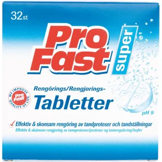 ProFast Rengöringstablett till protes