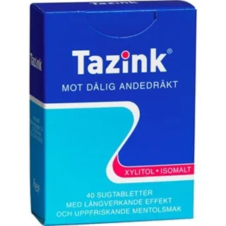 Tazink Sugtablett med uppfriskande mentolsmak