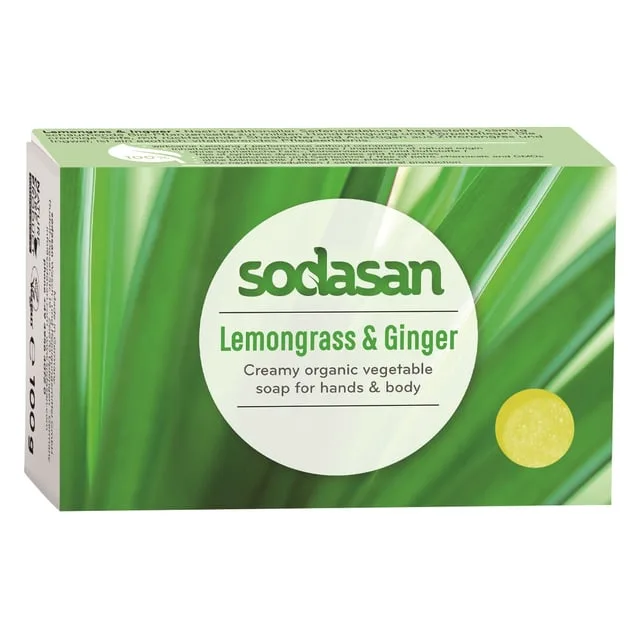 Sodasan Citrongräs & Ingefära Tvål