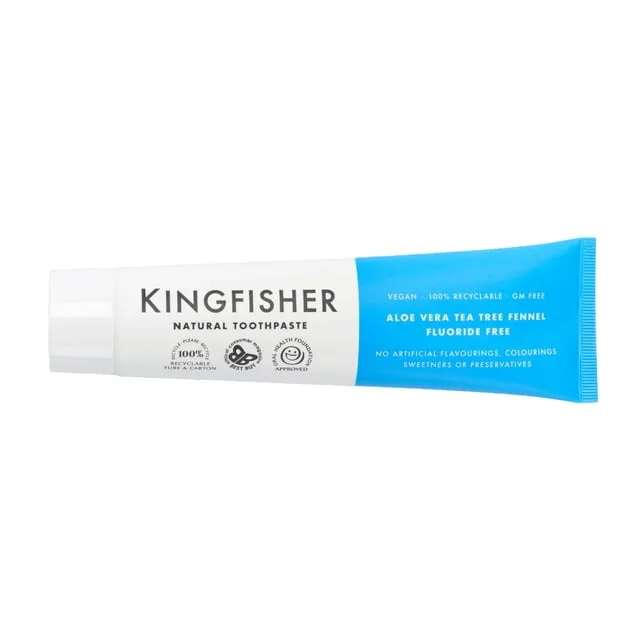 Kingfisher AloeVera, TeaTree & Fennel Tandkräm Utan Fluor