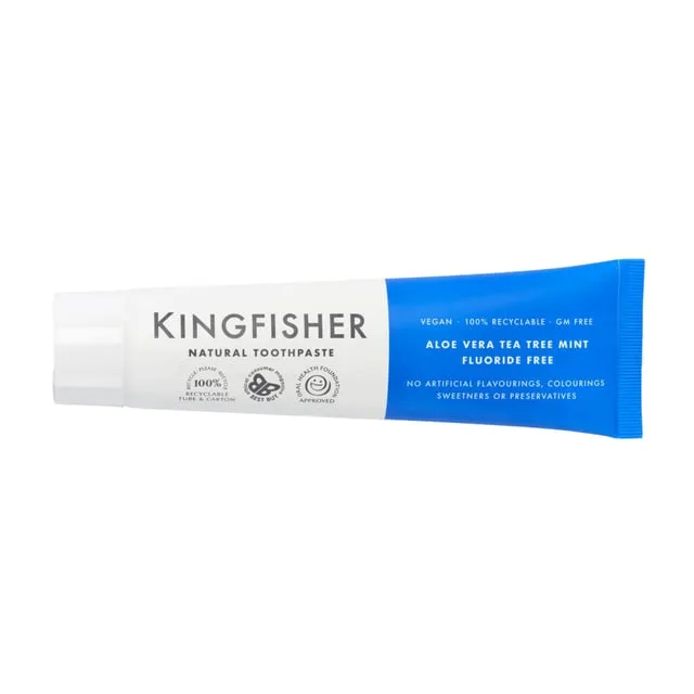 Kingfisher AloeVera TeaTree Mint Tandkräm Utan Fluor