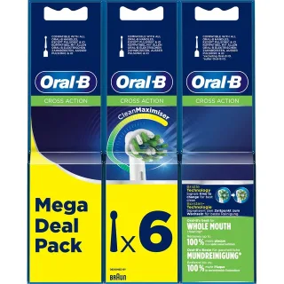 Oral B Oral-B CrossAction Tandborsthuvud CleanMaximiser-teknologi
