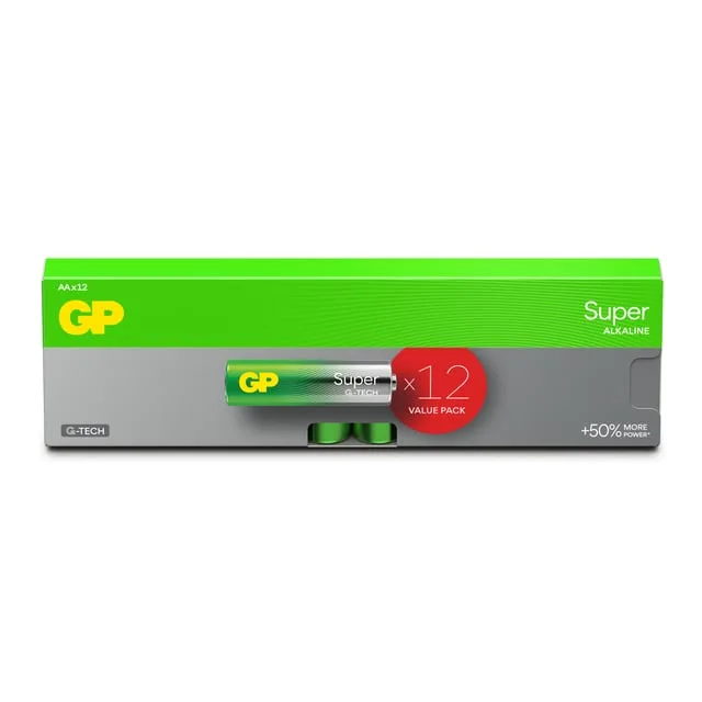 GP Batteries GP Super Alkaline AA 15A/LR6 Batterier 12-pack