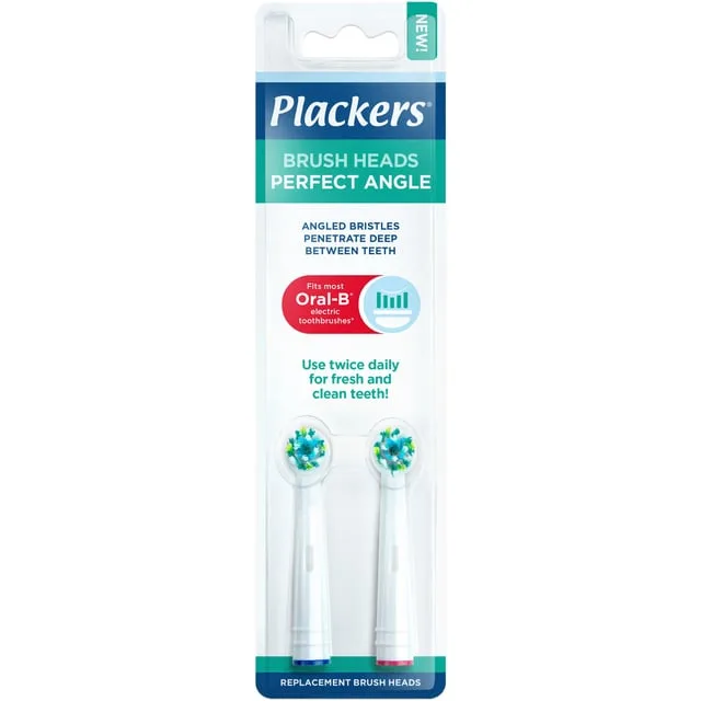 Plackers Brush Head Refills Perfect Angle Tandborsthuvuden