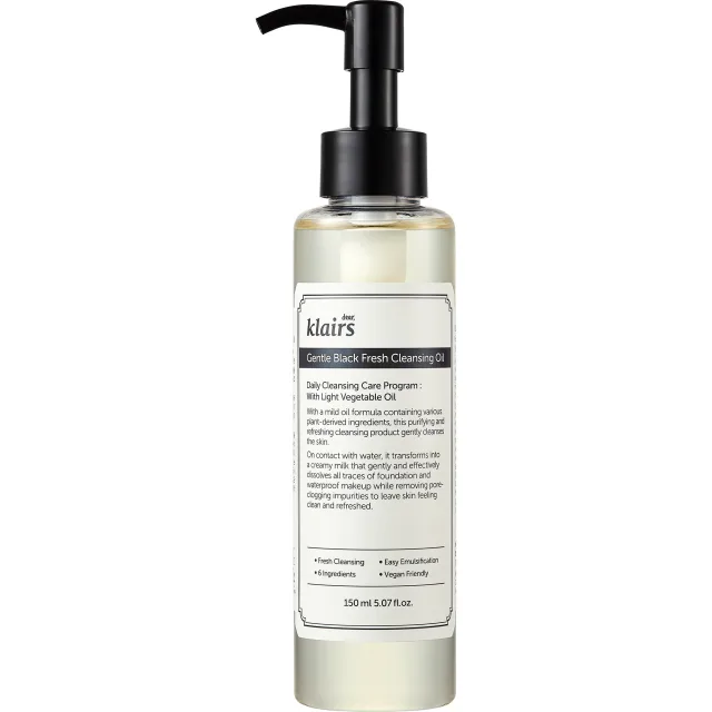 Klairs Gentle Black Gentle Black Fresh Cleansing Oil