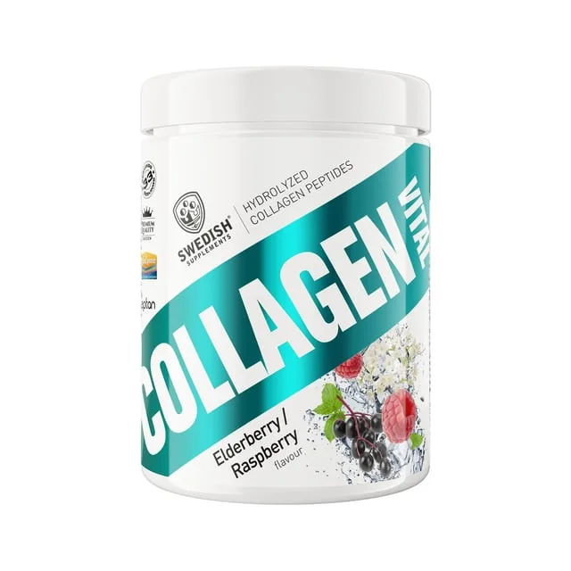 Swedish Supplements Collagen Vital Elderberry Raspberry