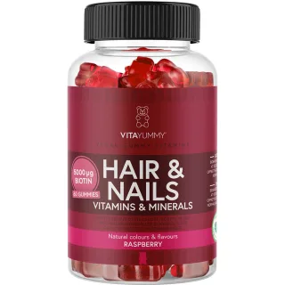 VitaYummy Hair & Nails Vitamins Raspberry