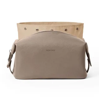 Bon Bags Getaway Toilletry Bag Large Taupe/Beige