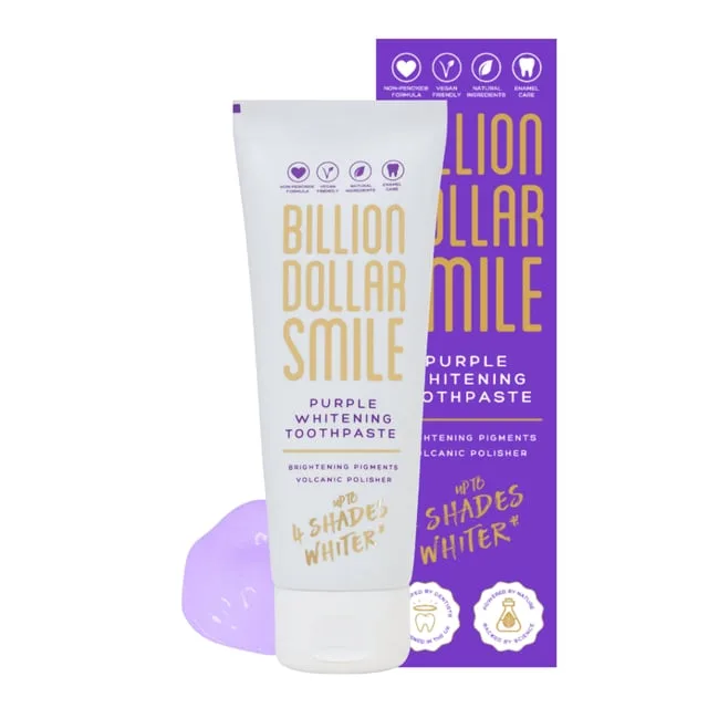 Billion Dollar Smile Purple Whitening Toothpaste