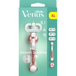 Gillette Venus Pro Smooth Sensitive Rakhyvel och Rakblad Samt Duschhållare