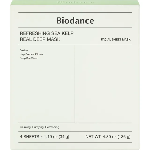 Biodance Refreshing Sea Kelp Real Deep Mask 4-pack