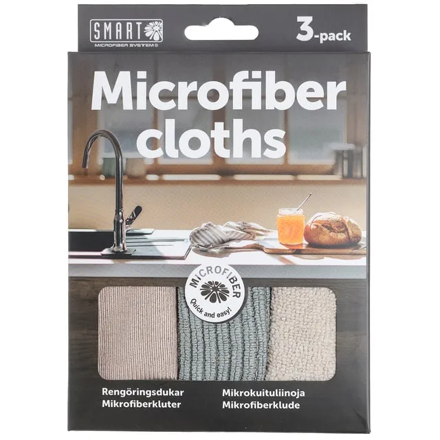 Smart Microfiber Microfiberdukar 3-pack