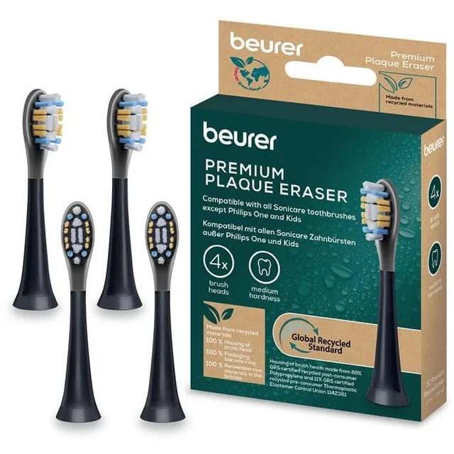Beurer SC Plaque Eraser Brush Heads 4-pack