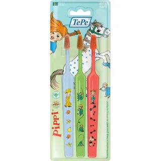 TePe Kids Pippi Extra Soft Tandborste 3-pack