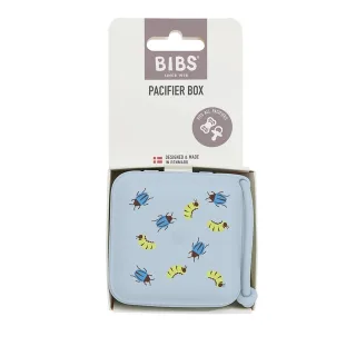 BIBS Studio Pacifier Box Caterpillar Beetle Mix Baby Blue