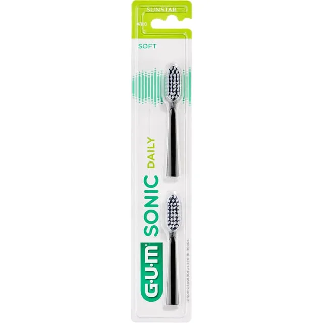 GUM Sonic Daily Refills Svart
