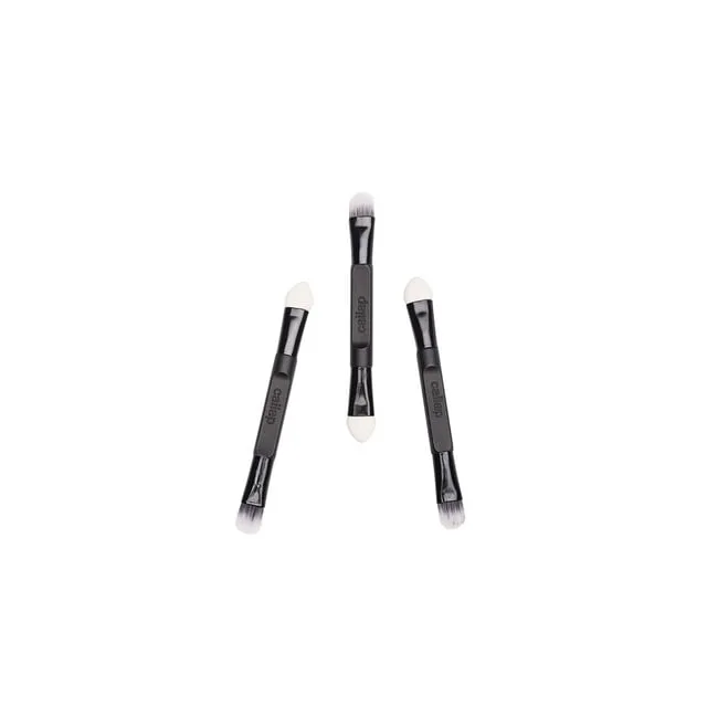 Cailap Eyeshadow Brush 2-headed 3-pack Synthetic Hair