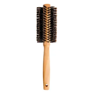 Cailap Wooden Circular Hair Brush Natural Bristles