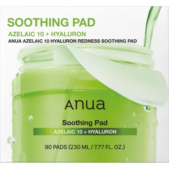 ANUA Azelaic 10 Hyaluron Redness Soothing Pad 90ea/