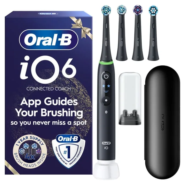 Oral B Oral-B iO6 Eltandborste, Giftset, Svart