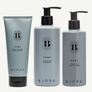 Björk Fukt Schampo + Balsam + Inpackning Trio
