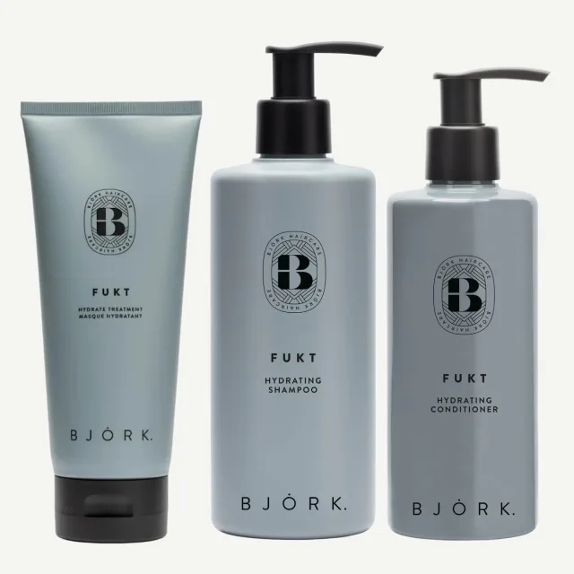 Björk Fukt Schampo + Balsam + Inpackning Trio