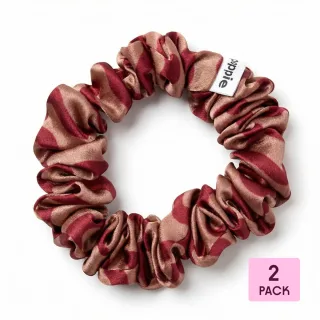 Poppie Scrunchie 100% Mulberry Silk Burgundy M