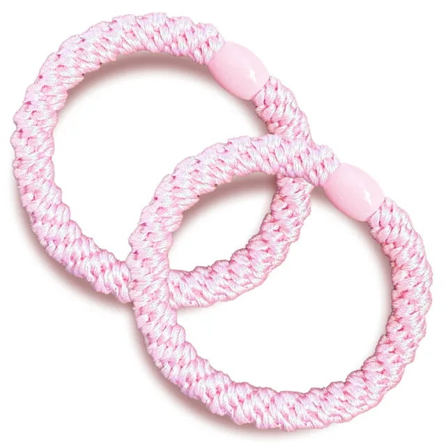 Poppie Hårsnodd Rosa 2-pack