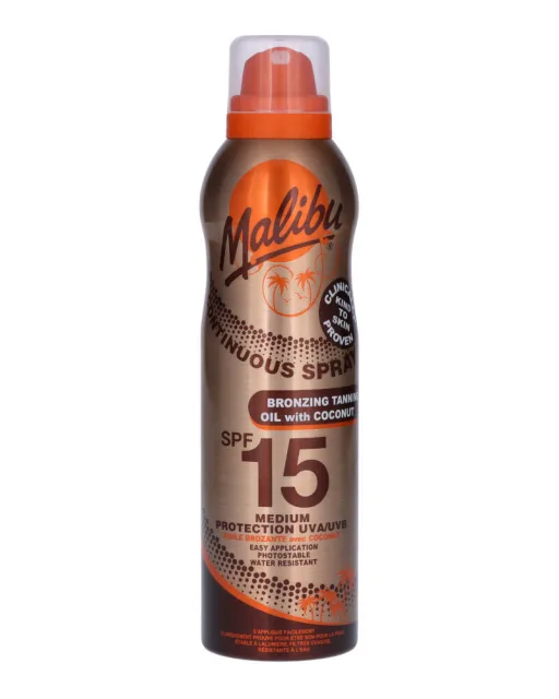 Malibu Continuous Tanning Oil Coconut Spray SPF15