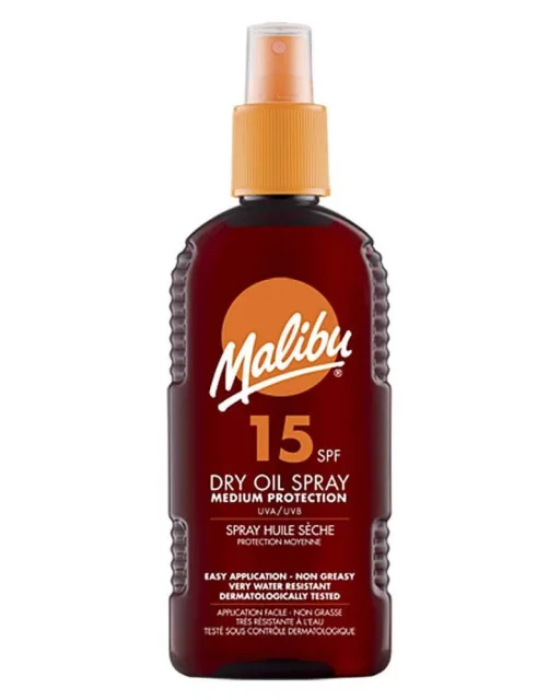 Malibu Dry Oil Spray SPF15