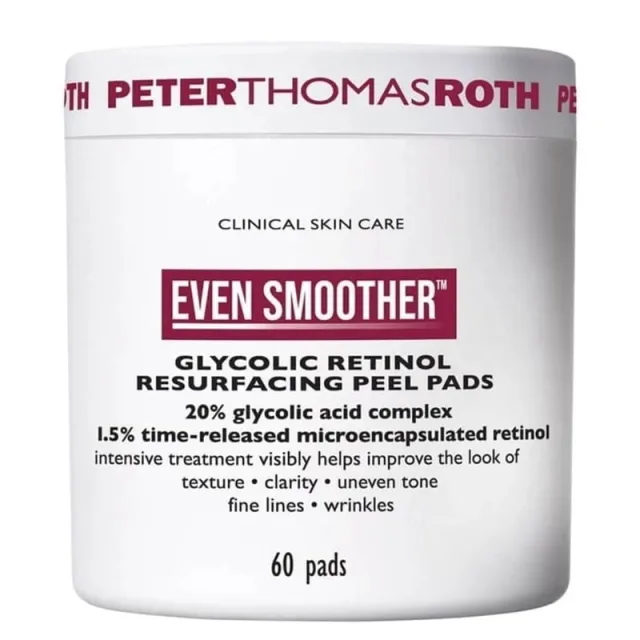Peter Thomas Roth Even Smoother Glycolic Retinol Resurfacing Peel Pads