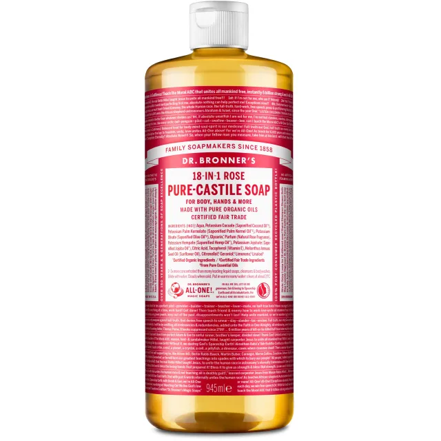 Dr. Bronner's Liquid Soap Rose