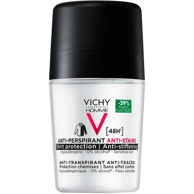 Vichy Homme 48H Anti-stain Anti-perspirant Deodorant Roll-On
