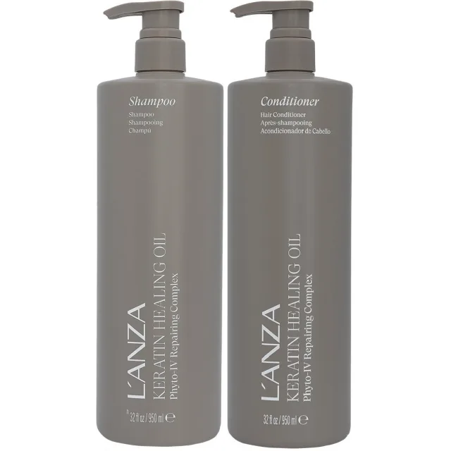 Lanza Keratin Healing Oil Bundle Shampoo & Conditioner 950 ml