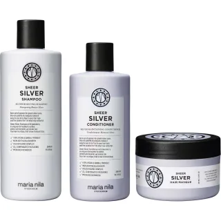 maria nila Sheer Silver Bundle Shampoo & Conditioner & Masque