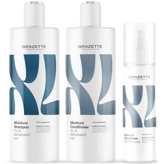 XL Moisture Shampoo & Conditioner & Leave-In Conditioner