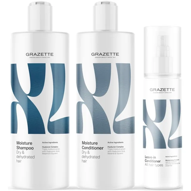 XL Moisture Shampoo & Conditioner & Leave-In Conditioner