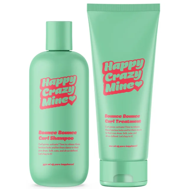 Happy Crazy Mine Bounce Bounce Curl Shampoo & Curl Treatment
